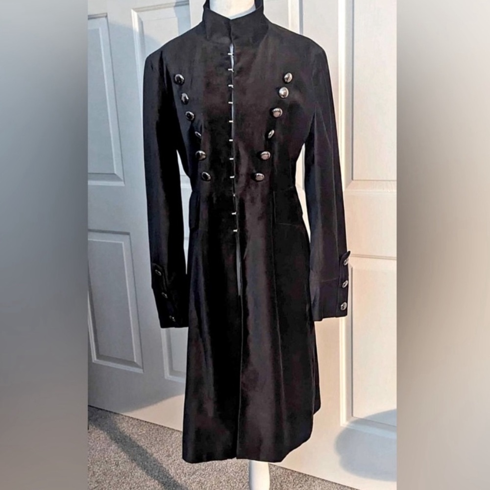 Newport News | Black Velvet Coat - Women’s Size 10, Excellent Condition!